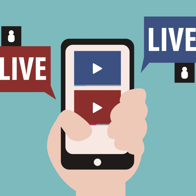 Live - cell phone illustration